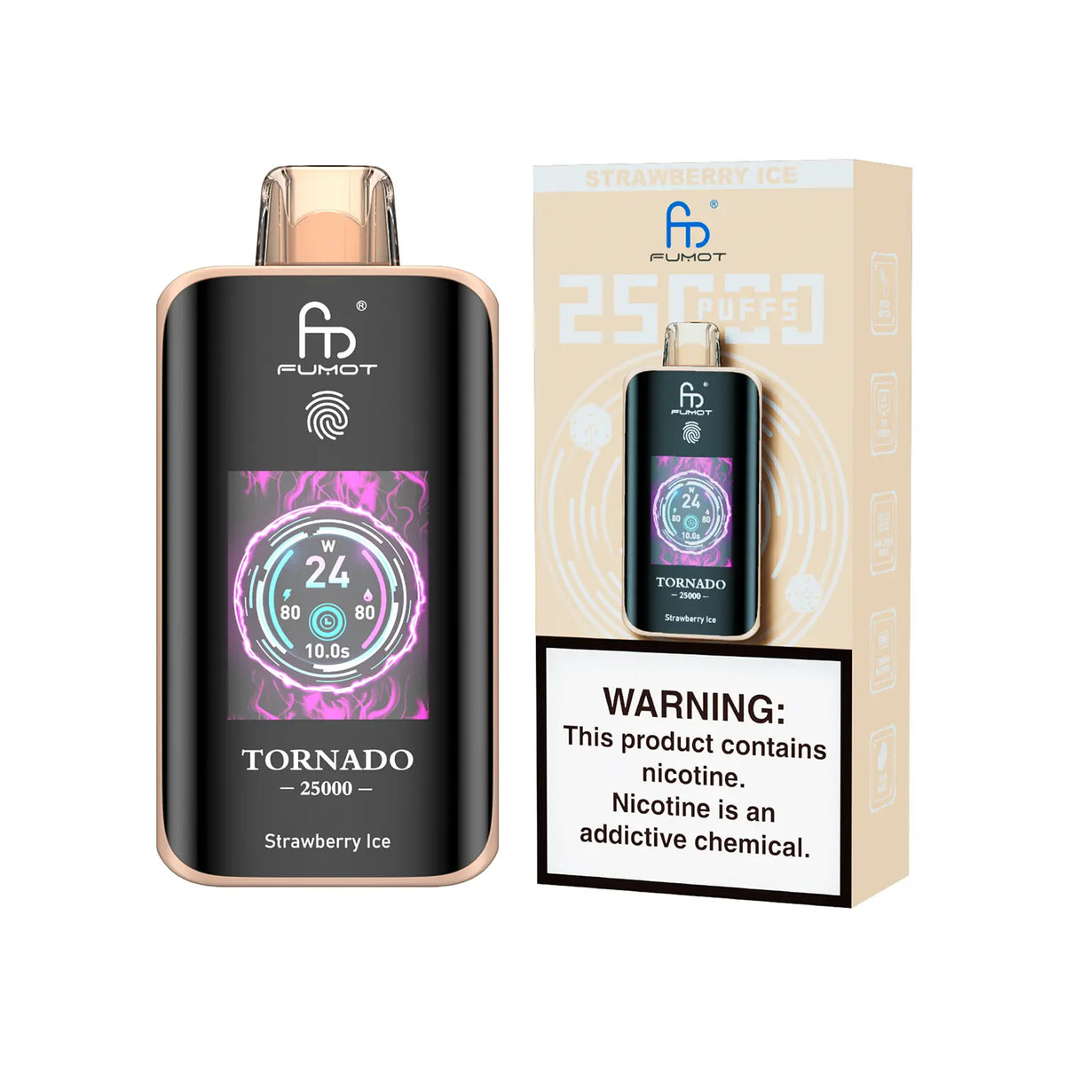 Fumot Tornado Vape 25000 – Fumot Tornado Vape 25000 - Strawberry Ice