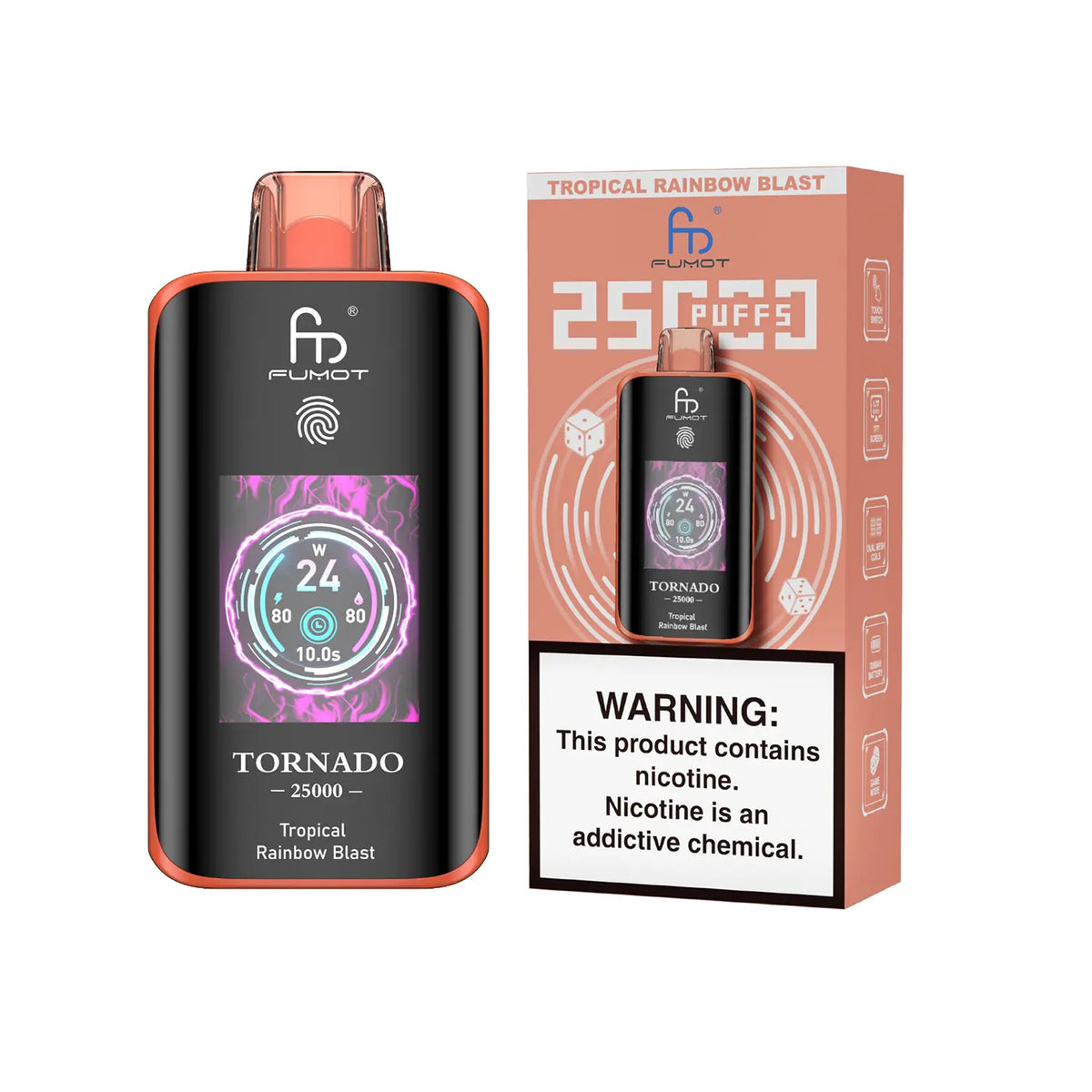 Fumot Tornado Vape 25000 – Fumot Tornado Vape 25000 - Tropical Rainbow Blast