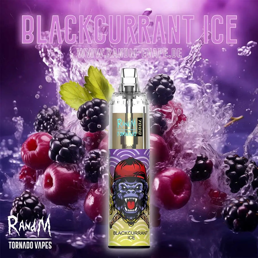 RandM Tornado Vape 7000 – Tornado Vape 7000 - Blackcurrent Ice