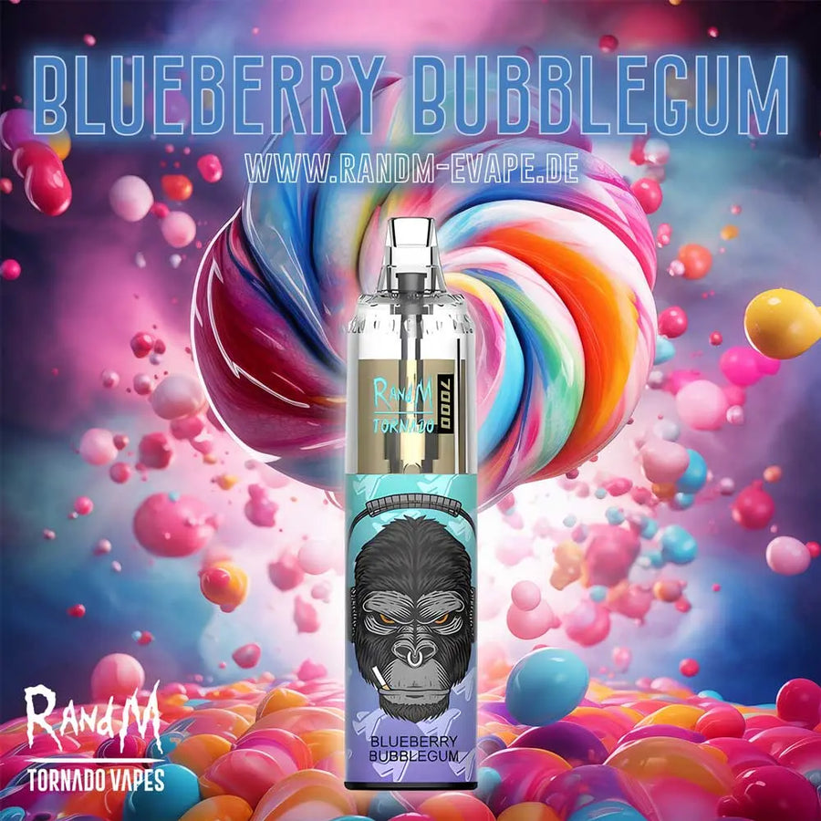 RandM Tornado Vape 7000 – Tornado Vape 7000 - Blueberry Bubblegum