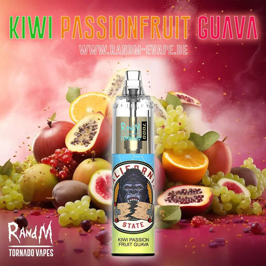 RandM Tornado Vape 7000 – Tornado Vape 7000 - Kiwi Passionfruit Guave
