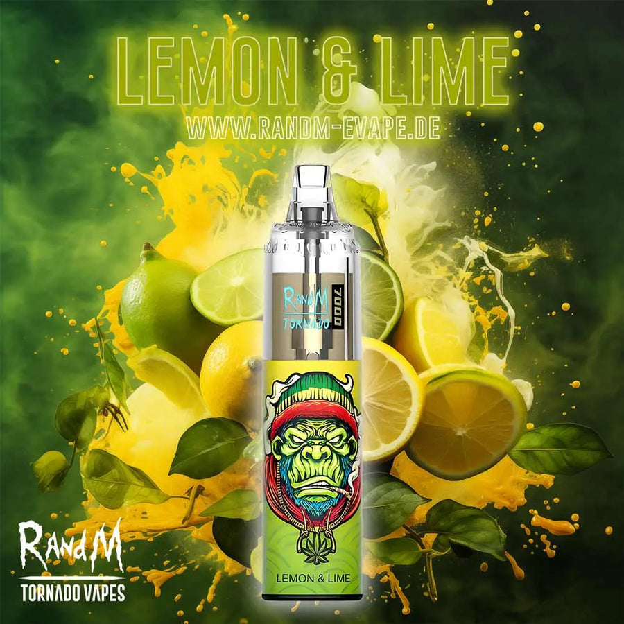 RandM Tornado Vape 7000 – Tornado Vape 7000 - Lemon Lime