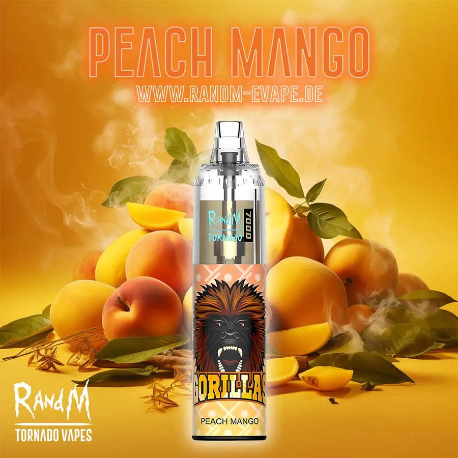 RandM Tornado Vape 7000 – Tornado Vape 7000 - Peach Mango