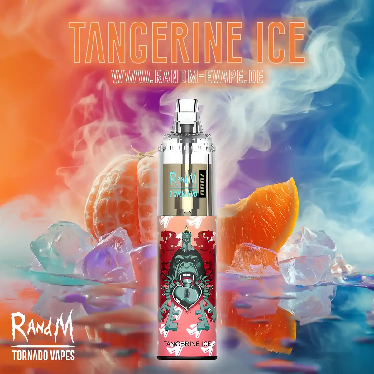 RandM Tornado Vape 7000 – Tornado Vape 7000 - Tangerine Ice