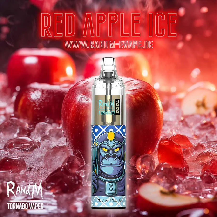 RandM Tornado Vape 7000 – Tornado Vape 7000 - Red Apple Ice