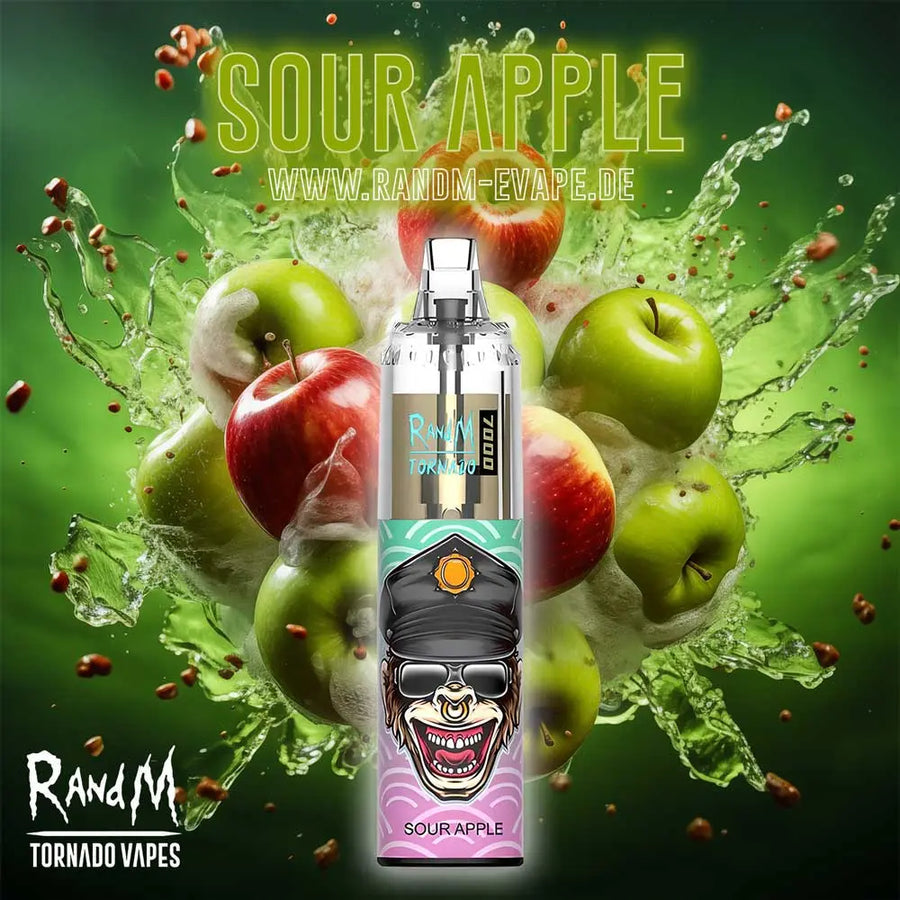 RandM Tornado Vape 7000 – Tornado Vape 7000 - Sour Apple