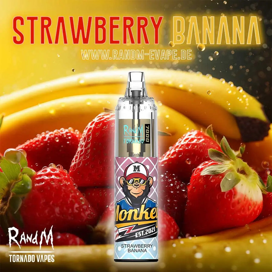 RandM Tornado Vape 7000 – Tornado Vape 7000 - Strawberry Banana