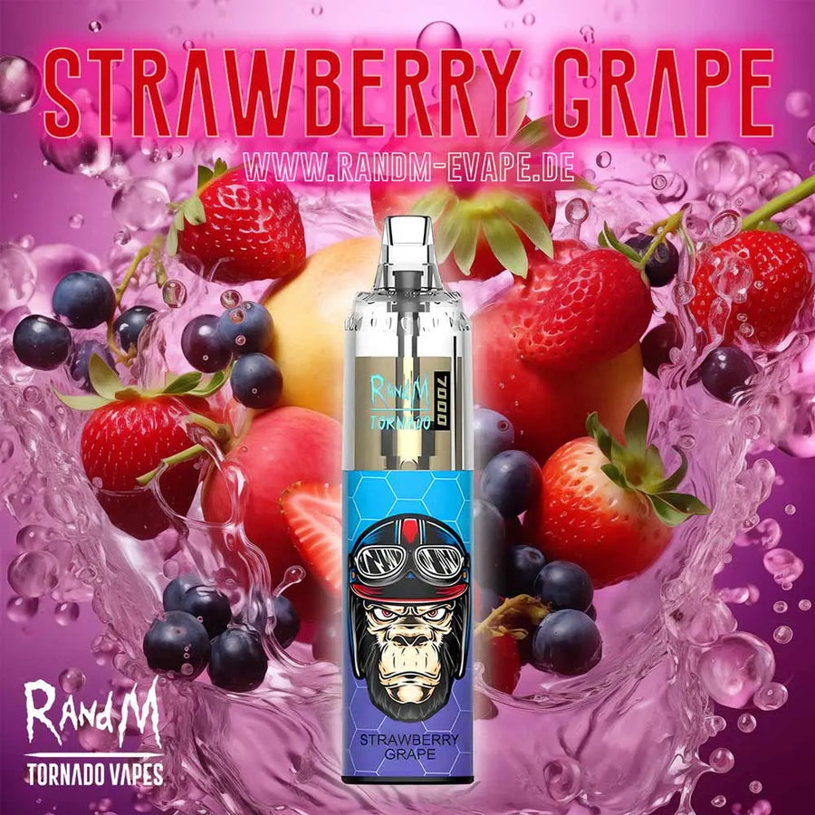 RandM Tornado Vape 7000 – Tornado Vape 7000 - Strawberry Grape