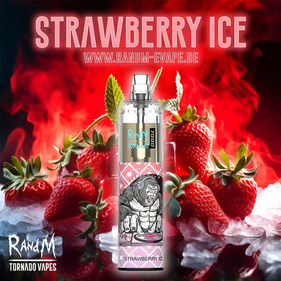 RandM Tornado Vape 7000 – Tornado Vape 7000 - Strawberry Ice